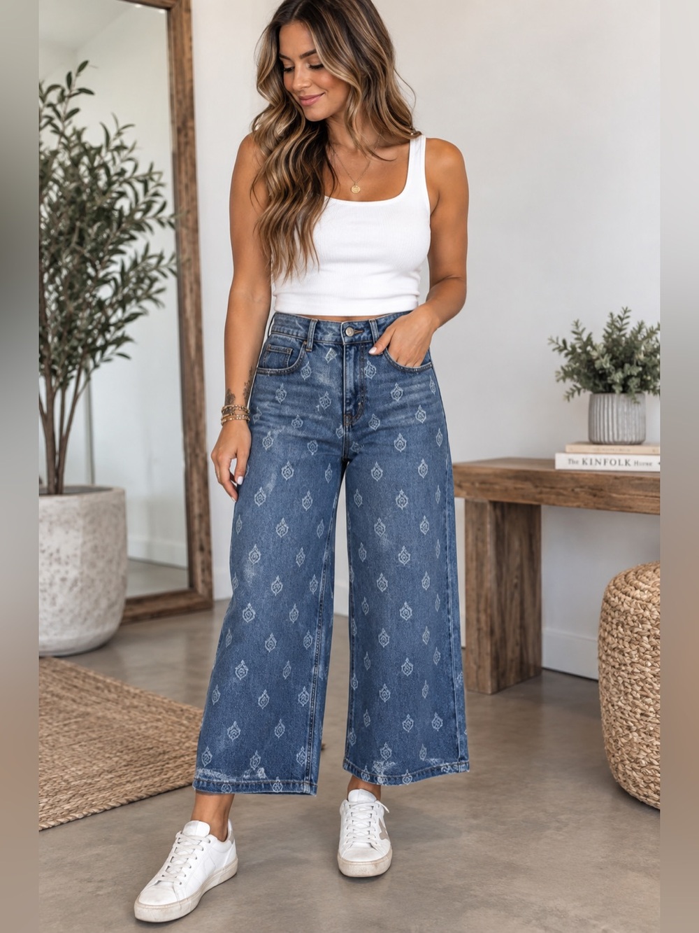 NWT Dear John Tulip Crest Wide Leg Dark Wash Denim Suze 10/30